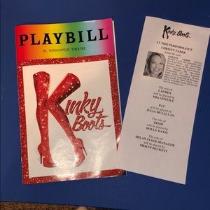 Kinky Boots the Broadway Musical Pride Playbill